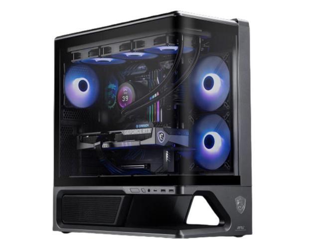 MSI MPG VIXTA 300L PZ MidTower Ocean View PC Case, Supports Regular ATX, MicroATX, MiniITX & BackConnect ATX / MicroATX Motherboards, Curved... Case