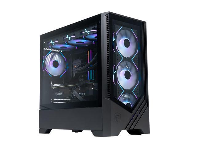 MSI PAG FORGE M100L SFF PC Case, Tempered Glass Side, MicroATX/MiniITX Support, 360mm AIO Support, Optimized Airflow, Magnetic Dust Filter, 12 Fan... Case