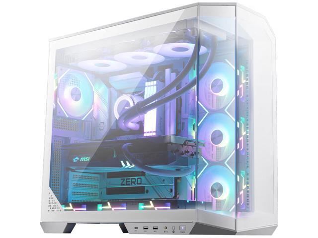MSI MAG PANO M100L PZ WHITE MicroATX Tower Ocean View Case, BackConnect MicroATX & MiniITX, EATX Compatible, 360mm AIO Support, RTX 5090, 160mm Fan... Case