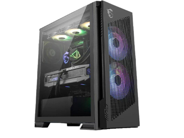 MSI MPG VELOX 300R AIRFLOW PZ Black MidTower Case,EATX(305×278mm)/ATX/MicroATX/MiniITX, BackConnect ATX, Builtin GPU Bracket, 360mm AIO Support,...