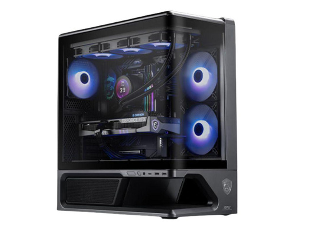 MSI MPG VIXTA 300R PZ Desktop PC Case, Ocean View Chamber, Supports Regular ATX, MicroATX, MiniITX & BackConnect ATX / MicroATX Motherboards,...