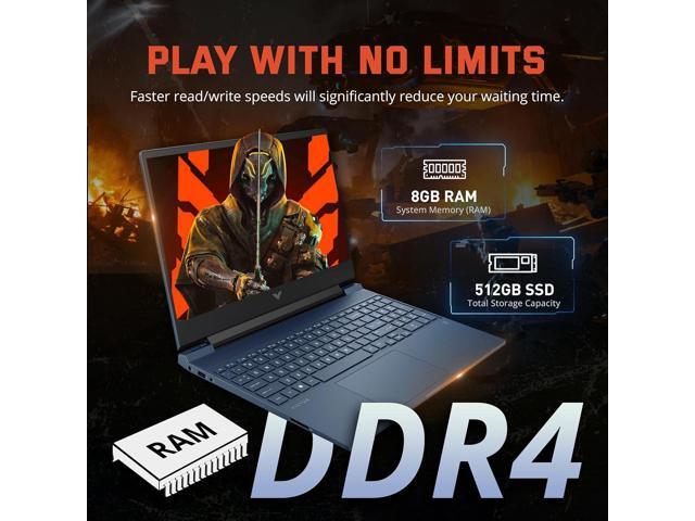 HP Victus 15.6' Gaming Laptop, 144Hz Full HD IPS Display, Intel-i5 12450H, 8GB Memory, 512GB SSD + 160GB Docking Station Set, NVIDIA GeForce RTX...
