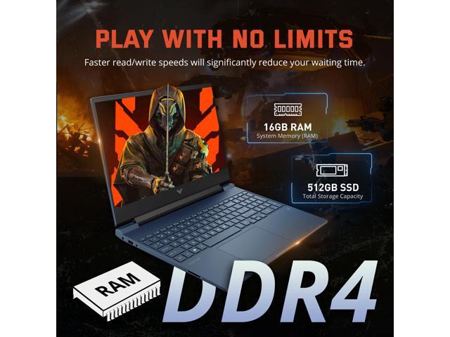 HP Victus 15.6' Gaming Laptop, 144Hz Full HD IPS Display, Intel-i5 12450H, 16GB Memory, 512GB SSD + 160GB Docking Station Set, NVIDIA GeForce RTX...
