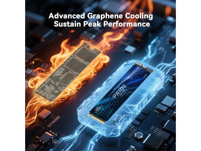 KingSpec ONEBOOM X400 2280 2TB M.2 NVMe 1.4 PCIe 4.0 Gen4 Gaming SSD, Speed Up to 7400MB/s, 3D TLC NAND, Internal Solid State Disk Compatible for PS5