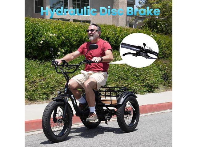 Narrak Folding Electric Tricycle (Color: White)