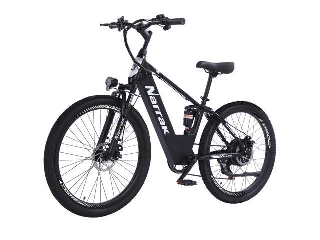 Electric Mountain Bike for Adults 26' Step-Over/Thru Commuter Ebike for Men Women, 1100W Peak Motor, 500Wh Removable Battery, LCD Display, 7-Speed,...