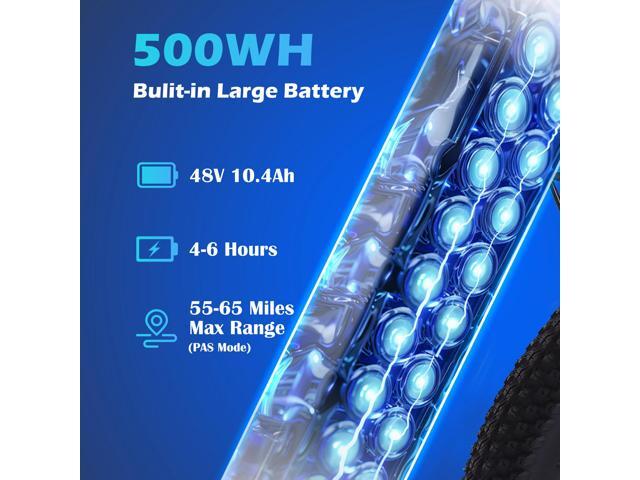 Electric Mountain Bike for Adults 26' Step-Over/Thru Commuter Ebike for Men Women, 1100W Peak Motor, 500Wh Removable Battery, LCD Display, 7-Speed,...