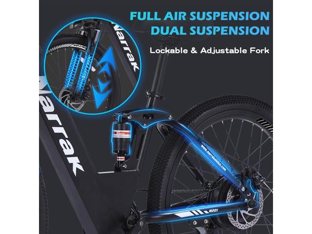 Electric Mountain Bike for Adults 26' Step-Over/Thru Commuter Ebike for Men Women, 1100W Peak Motor, 500Wh Removable Battery, LCD Display, 7-Speed,...