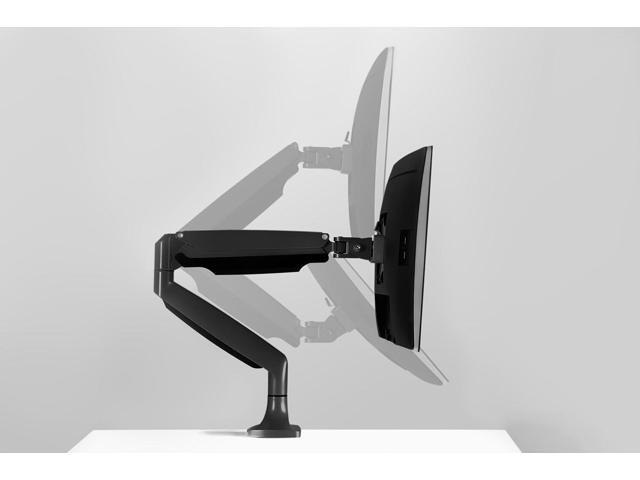 Single Monitor Arm Desk Mount Gas Spring Monitor Arm Full Motion Articulating Height Adjustable Fits 21 22 23 24 27 30 32 Inch VESA...