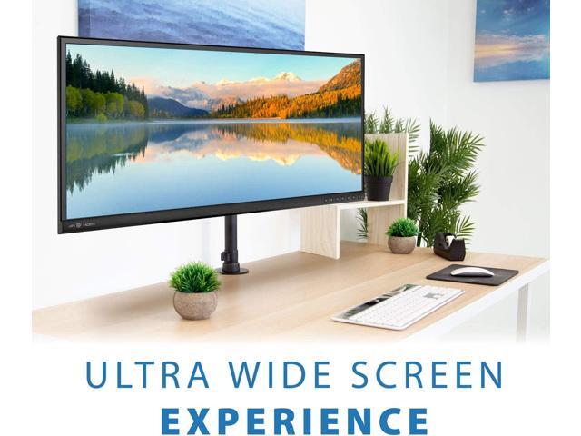 UltraWide Monitor Mount and TV Desk Mount Heavy-Duty Height and Tilt Adjustable Monitor Stand for Screens up to 42' VESA 75x75mm 200x200mm