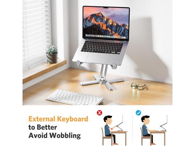 OMOTON 360° Rotating Laptop Stand Riser for Desk, Ergonomic Foldable Computer Stand Adjustable Height Angles for Collaborative Work, Easy Storage...