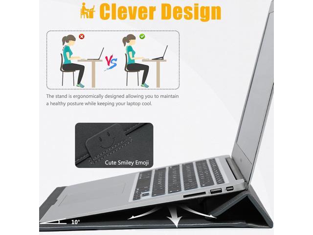 HYZUO 15 Inch Laptop Sleeve Case with Stand for MacBook Air 15 M4 A3241 M3 A3114 M2 A2941 2025-2023, 15' Surface Laptop 7/6/5/4, MacBook Pro 15...