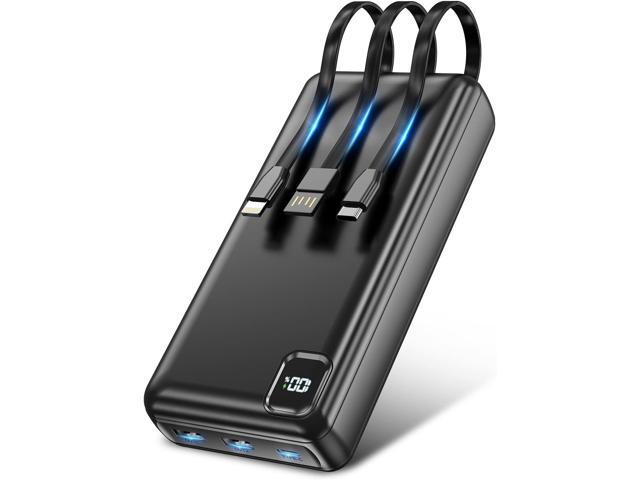 Portable Charger Power Bank 50000mAh Portable Phone Charger, PD 22.5W Fast Charging Powerbank Built in Cable, 5 Output 3 Input USB C LED Display...