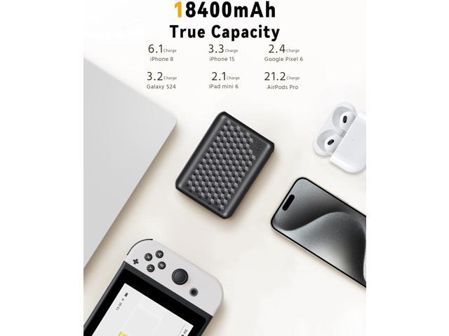 Wulcea 12v 18400mAh Power Bank High Capacity Type-C InputUSB Type-C DC Output Fast Charge for Graphene Heated Jacket Heated Vest Long Lasting...