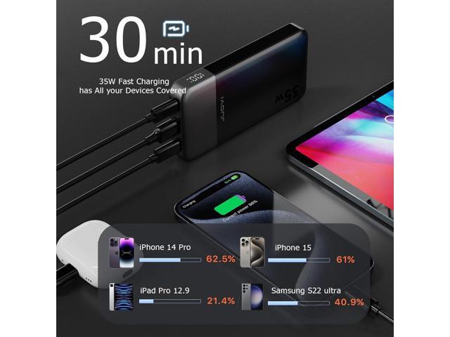Power Bank 10000mAh, 35W Portable Charger,Fast Charging Portable Battery Pack with PD 3.0 & QC 4.0, USB C Portable Power Bank for iPhone 15 14 13...