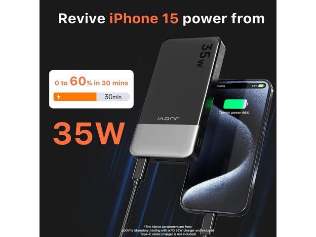 Power Bank 10000mAh, 35W Portable Charger,Fast Charging Portable Battery Pack with PD 3.0 & QC 4.0, USB C Portable Power Bank for iPhone 15 14 13...