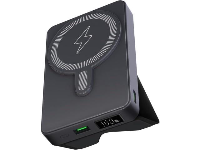 SITONG Magnetic Wireless Power Bank with Foldable Stand Compatible with MagSafe, 10000mAh Battery Pack for iPhone 14/13 / 12 Series, Portable...