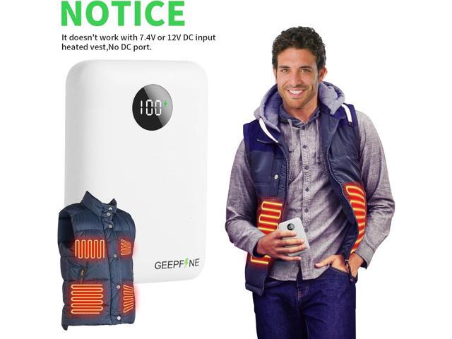 5V 2A/3A Power Bank for Heated Jacket Battery Pack for Heated Vest Potrable Charger Fast Charging,2 in 1 Function Battery for Heated Vest and Smart...