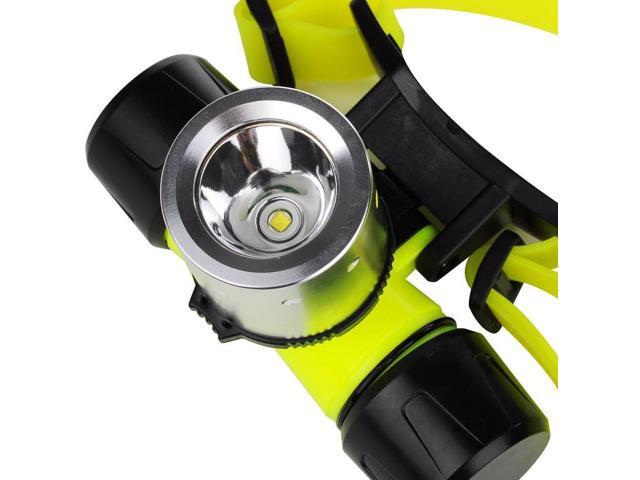 Waterproof Diving Swimming Hiking Camping Hunting Fishing Headlamp Underwater 1200 Lumen Safety Head Light Flashlight