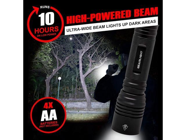 GearLight S2000 LED Flashlight High Lumens - Super Bright, Powerful, Mid-Size Tactical Flashlight for Outdoor Activity & Emergency Use - S2000-1...