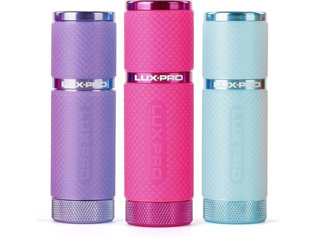 LUX-PRO LP395 Gels Glow in Dark 9 LED Flashlight (Pink, Purple, Teal)