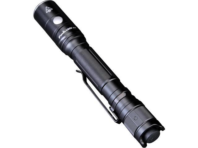 Fenix LD22 v2.0 AA Flashlight, 800 Lumen Rechargeable Penlight for EDC, Compatible with 2X AA Batteries with LumenTac Battery Organizer