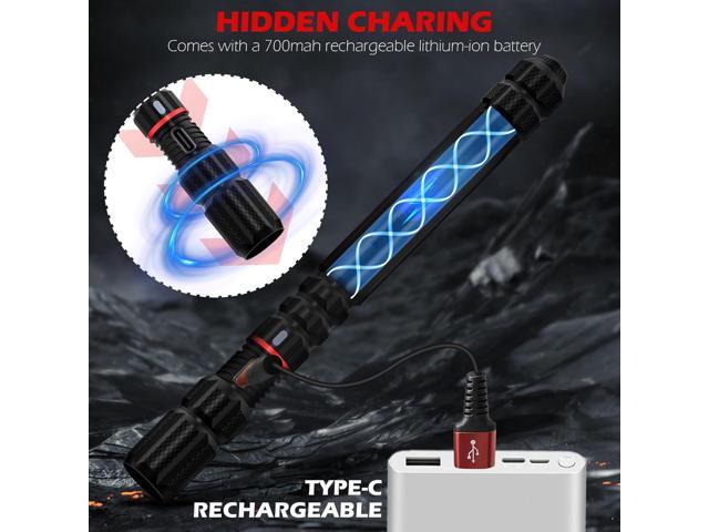 FORTO Rechargeable Pen Light Flashlight, 400 Lumens Small Pocket Flashlight with Clip, IP67 Waterproof, 2 Light Modes, 3-Color Battery Indicator,...
