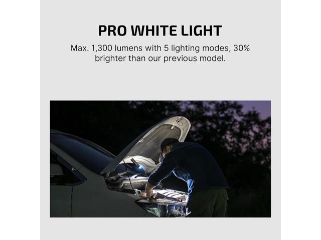 OLIGHT Arkfeld Pro Rechargeable EDC Flat Flashlight with Green Beam, UV and White LED Combo, 1300 Lumens Portable Pocket Lights, Triple Sources for...