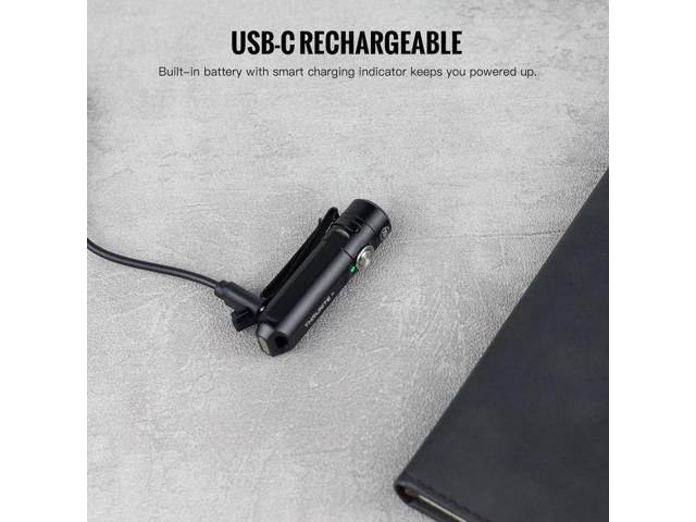 ThruNite Ti Keychain Flashlight, Customized Edition with 704 Tactical, 650 Lumens USB-C Rechargeable Compact Pocket Light with Magnetic Tailcap,...
