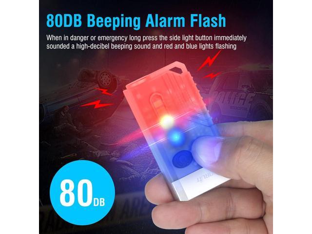 BORUIT V10 LED Small Powerful EDC Flashlight with 365nm UV Red Green Blue Light,Super Bright USB C Rechargeable Powered Mini Pocket Keychain Flash...