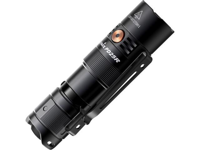 fenix PD25R EDC Flashlight, 800 Lumen USB-C Rechargeable Dual Switch Pocket Size Lightweight with Organizer