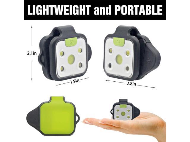 Outdoor Night Running Lights, 2Pack LED Running Lights for Runners with Rechargeable Battery for Camping, Hiking, Running, Jogging, Outdoor Adventure