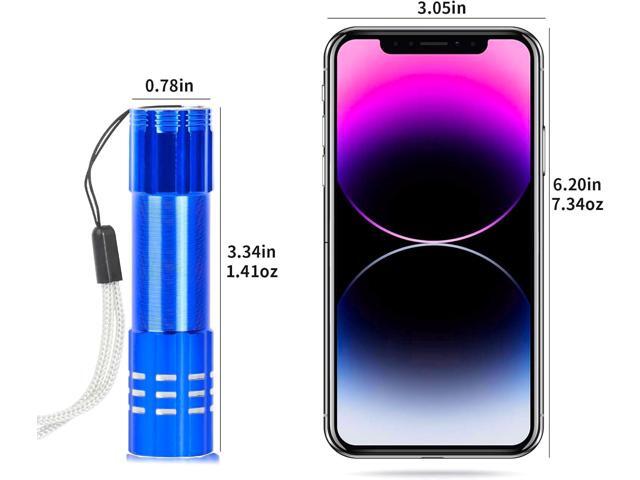 6 Pack LED Aluminum Small Mini USB C Rechargeable Flashlights, Handheld Small Flashlight Bulk, Portable Camping Bright High Lumens Flashlight...