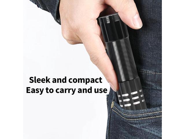 6 Pack LED Aluminum Small Mini USB C Rechargeable Flashlights, Handheld Small Flashlight Bulk, Portable Camping Bright High Lumens Flashlight...