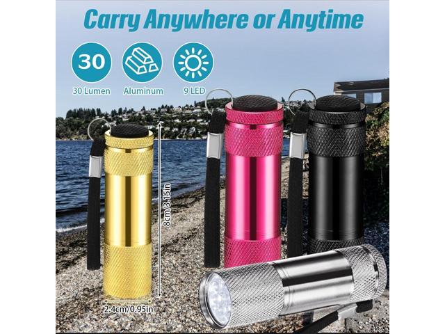 VIHOSE 48 Pcs Mini Flashlights Bulk, Bright Aluminum Handheld Flash Light with Lanyard, Small LED Flashlights for Kids Night Reading Emergency...
