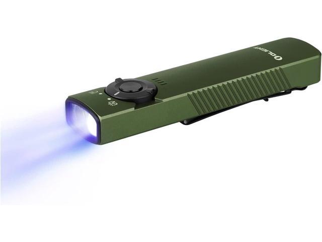 OLIGHT Arkfeld UV Rechargeable EDC Flashlight, 1000 Lumens White LED and 365nm Blacklight Combo for Outdoors, Emergency, Working, Pet Urine.