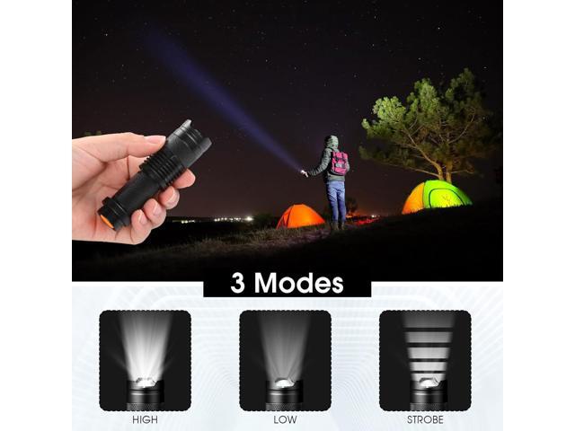 Fumete 20 Pieces LED Flashlight Mini 3 Mode Tactical Torch Small Water Resistant Pocket Flash Light Adjustable Focus Light Pen for Men, Father,...