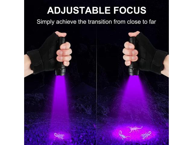 ULTRAFIRE Black Light UV Flashlight, Super Power UV 395-405 nm LED WF-502B Blacklight Flashlights for Leak Detector, Pet Urine Stain, Bed Bug Not...