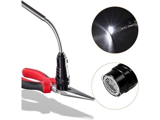 Magnetic Flashlight Gifts for Men Stocking Stuffers for Men Adults Pickup Tool Cool Extendable Magnet Telescoping Gadgets Christmas Birthday for...