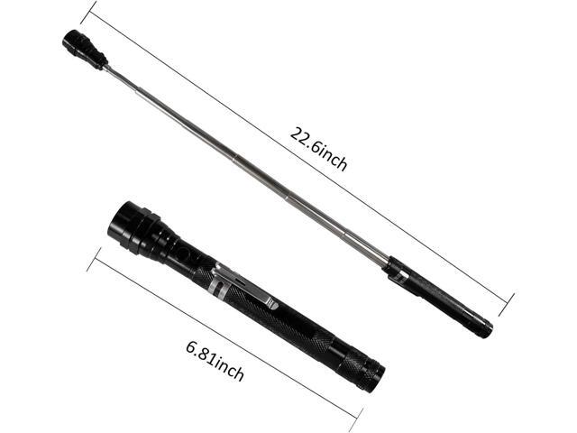 Magnetic Flashlight Gifts for Men Stocking Stuffers for Men Adults Pickup Tool Cool Extendable Magnet Telescoping Gadgets Christmas Birthday for...