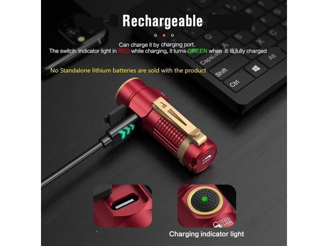 NICRON Mini Flashlight, 1200 lumens Rechargeable led flashlights high lumens with Clip on Flashlight, Tactical flashlights with Magnet, Waterproof...