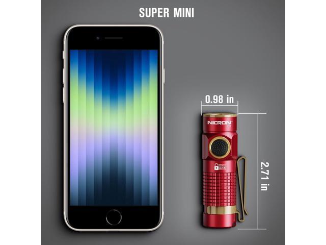 NICRON Mini Flashlight, 1200 lumens Rechargeable led flashlights high lumens with Clip on Flashlight, Tactical flashlights with Magnet, Waterproof...
