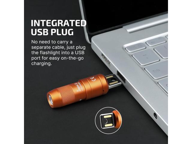 OLIGHT IMINI 2 EDC Rechargeable Keychain Flashlight, 50 Lumens Compact and Portable Mini LED Keyring Lights with Built-in Battery Ideal for...