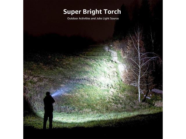 Lepro LED Flashlight with Clip, LE2050 Flashlight High Lumens, 5 Lighting Modes, Zoomable, Waterproof, Lightweight Flashlights for...