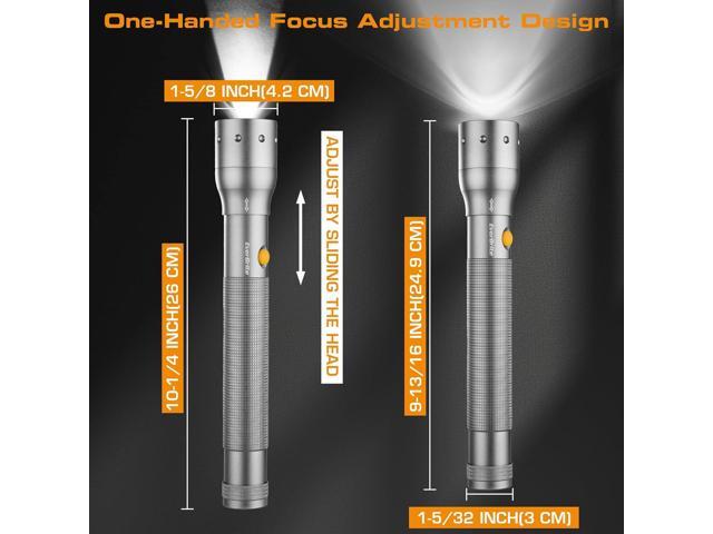 EverBrite Ultra Bright Tactical Flashlight, 900 Lumen Zoomable Adjustable Focus, 3 Light Modes, Heavy-Duty Aluminum Torch for Hurricane Supplies...