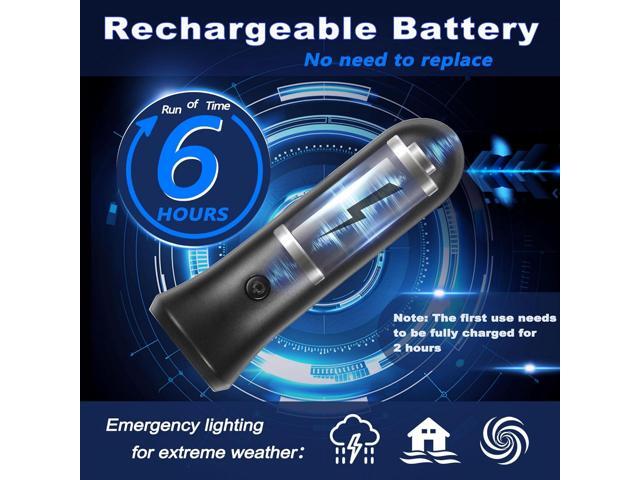 4 in 1 Emergency Lights for Home Power Failure, 3 Pcs Rechargeable LED Flashlight Plug in Wall, Automatic Turn-On Power Outage Night Light...
