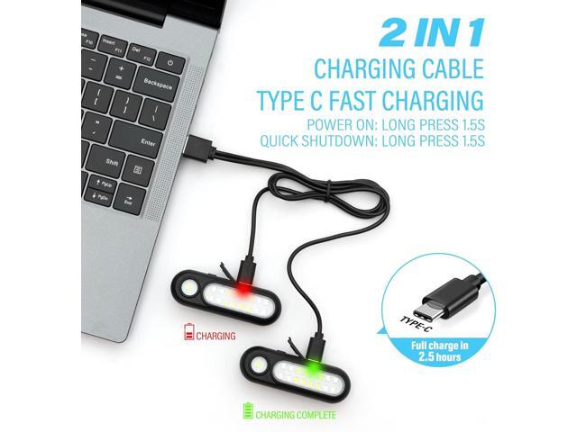 Running Lights for Runners, Rechargeable Clip On Flashlight for Runners Safety Light for Walking at Night, Portable Hands Free Flashlight for...