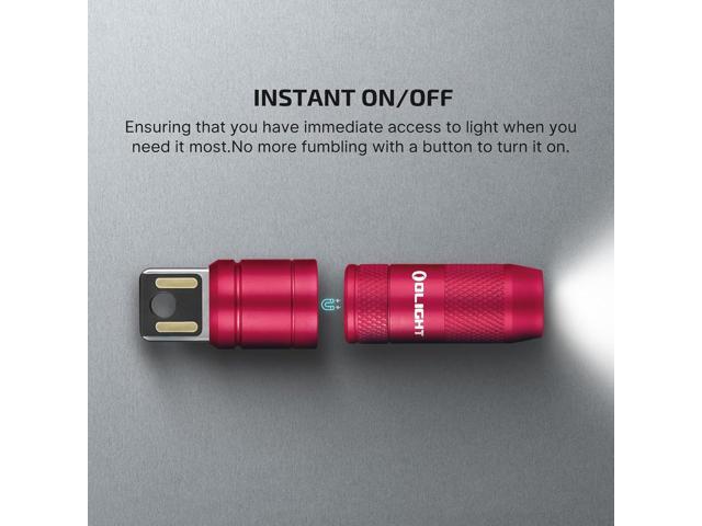 OLIGHT IMINI 2 EDC Rechargeable Keychain Flashlight, 50 Lumens Compact and Portable Mini LED Keyring Lights with Built-in Battery Ideal for...