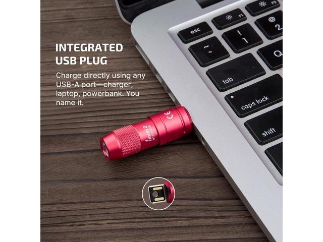 OLIGHT IMINI 2 EDC Rechargeable Keychain Flashlight, 50 Lumens Compact and Portable Mini LED Keyring Lights with Built-in Battery Ideal for...