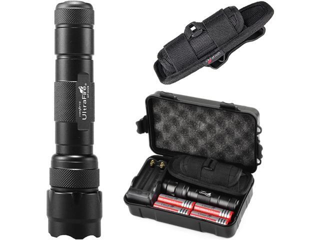 ULTRAFIRE LED Flashlight with Holster,WF-502B 1000Lumen Single Mode Mini Flashlight, Duty Belt Tactical Flashlight Holster,Outdoor Handheld...
